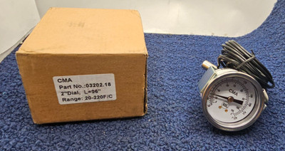 CMA 03202.18 Dish Machines Thermometer 2'' Dial Fits CMA-180 Dish Machine
