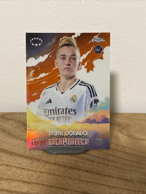 2024-25 Topps Chrome Women's UEFA Dreamballer #DB-5 Irune Dorado RC /25 Orange