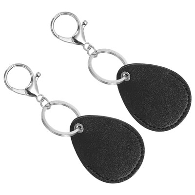  Leather Key Fob - PU Leather Keychain Holder for Keys, ID Cards 