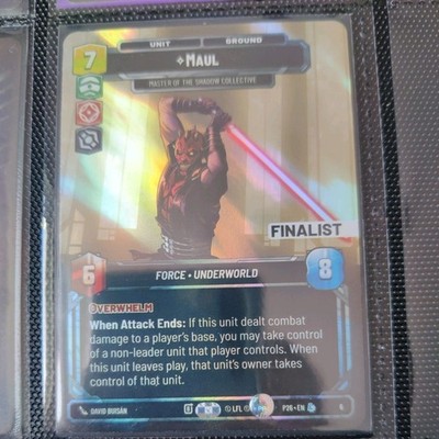 Maul Star Wars Unlimited SWU LAW P26 Promo Deutsch NM Finalist