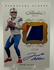 2019 Panini Flawless Signature Gloves Josh Allen #SG-JA /15 Autograph