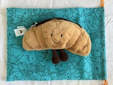 Jellycat Amuseable Croissant Bag NWT Plush Crossbody Purse A4CROB Kawaii Pastry