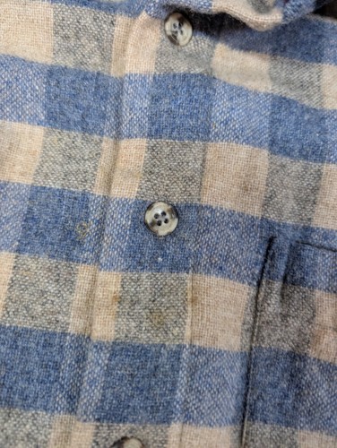 Creighton Hemdmacher Wollmischung Flanell Button Down Hemd XL 70er Vintage - Bild 8 von 10