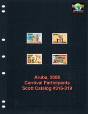$7.50 Scott Value - 2008 ARUBA Carnival Festival Caribbean Sea MNH NH UMM