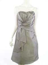 IMPRESSION BRIDAL Damen Ballkleid/Abendkleid Gr. 38 Grau Ärmellos Knielang