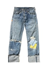 Levis 501 VTG 70s Redline Selvedge USA XX Jeans 28x30x40.5 Distressed Upcycled