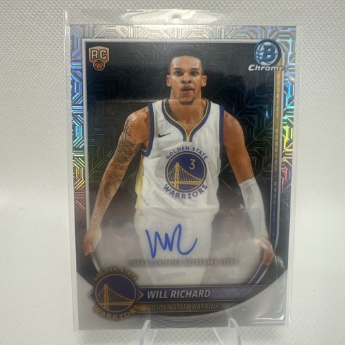 Topps 2025-26 Bowman Chrome Will Richard RC Auto BCA-WI Warriors