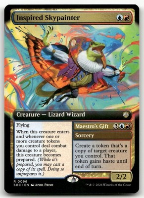 Inspired Skypainter (Extended Art) #96 NM Commander: Secrets of Strixhaven