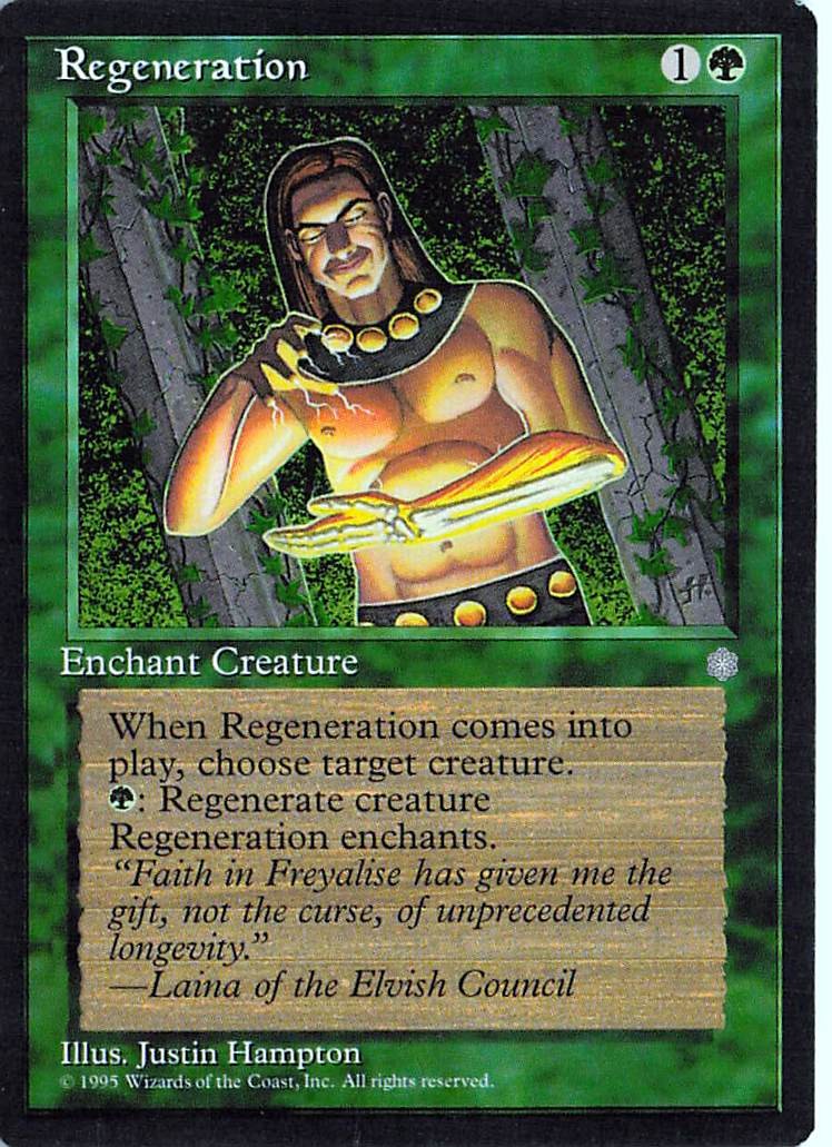 Regeneration Common Ice Age Magic: The Gathering Near Mint