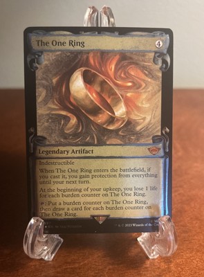 lotr mtg showcase cards Sauron, the Dark Lord (Showcase Scrolls)  The Lord of the Rings: Tales of Middle-earth (LTR) #675 When you cast this spell A Precious First Look At