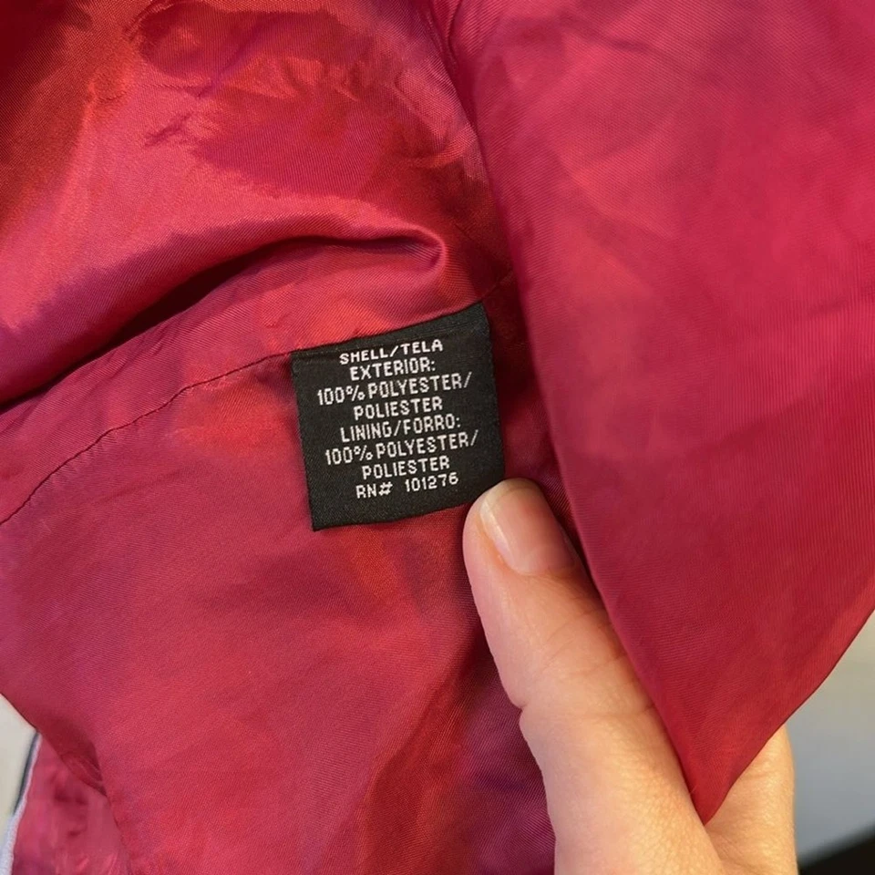 Gabardina NICOLE MILLER Abstracta Estampado Animal Abotonada De Colección Talla 12 Foto 4 de 4