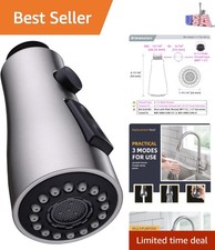 Versatile Kitchen Faucet Sprayer with 3 Settings - Stream, Spray, and Pause Mode
