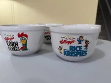 Kellogg's 1999 Vintage Ceramic Cereal Bowls Set of 4