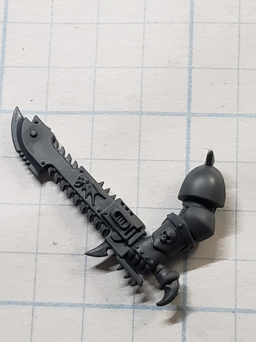 40k Night Lords Bits Nemesis Claws Kill Team Engraved Chainsword