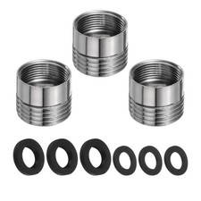 3Pcs Faucet Adapter Kit, Male 0.79in to Female 0.67in Kitchen Sink
