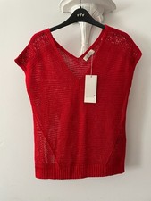 M&S Per Una  Lacy Knit  Sleeveless Pullover Jumper Tank Vest  Top Size 10 NWT