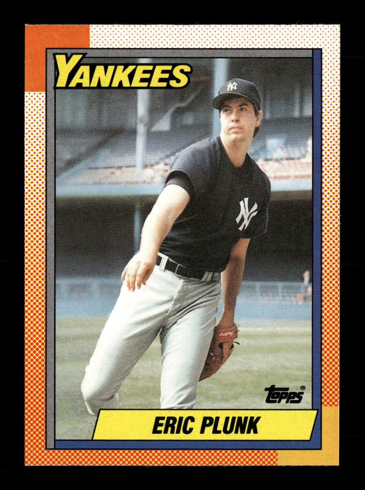 1990 O-Pee-Chee #9 Eric Plunk New York Yankees