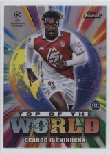 2024 Topps Finest UEFA Club Competitions Top of the World George Ilenikhena 0n0t