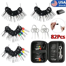 82Pcs Pin Ejector Wire Kit Extractor Auto Terminal Removal Connector Puller Tool
