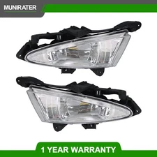 Pair Fog Light Lamps Assembly For 2007-2010 Hyundai Elantra GLS L 4DR Sedan