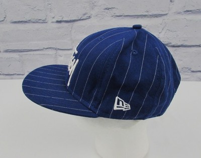 Stussy x New Era 9Fifty Blue Snapback Cap Hat Wool / Polyester