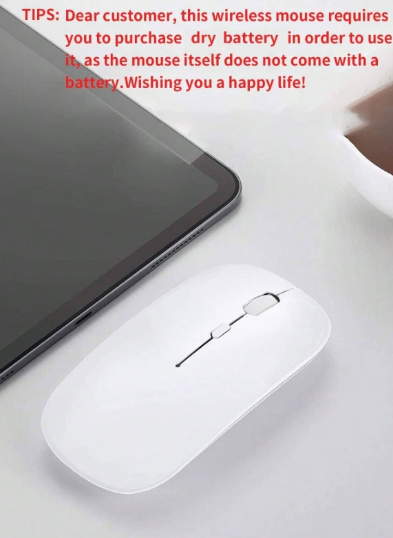 MOUSE OTTICO WIRELESS 1600 DPI USB SENZA FILO WIFI PC COMPUTER CORDLESS NOTEBOOK - Immagine 3 di 4