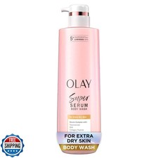 Olay Super Serum Body Wash for Extra Dry Skin, 24hr Long Lasting Hydration, 5