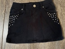 Sonoma girls Sz 4 Rhinestone black skirt skirt shorts Christmas Guc
