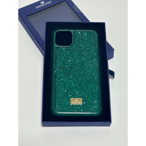 Auténtico estuche para teléfono inteligente Swarovski Glam Rock 11 Pro Max verde - Imagen 6 de 11