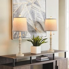 Lamps for Living Room Modern Farmhouse Table Lamp Bedside Reading Lamps Set o...