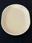 Corelle ENGLISH BREAKFAST Serving Meat Platter 10 X 12 Roses Blue Pink Ribbon — photo 1
