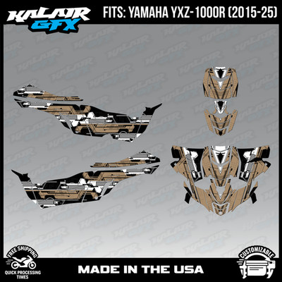 Graphics Kit for Yamaha UTV Side x Side YXZ1000R 2015-2025 Future-TAN