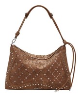 Desigual Leiria Yankee Shoulder Bag Schultertasche Tasche Camel Braun Rosa Neu