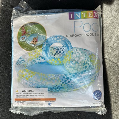 Intex Stargaze Pool Set includes Beach Ball, and Swim Ring Kids Brand New 