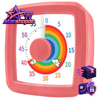 Visueller Timer 60 Minuten Regenbogen Countdown Zeitmanagement Schreibtisch