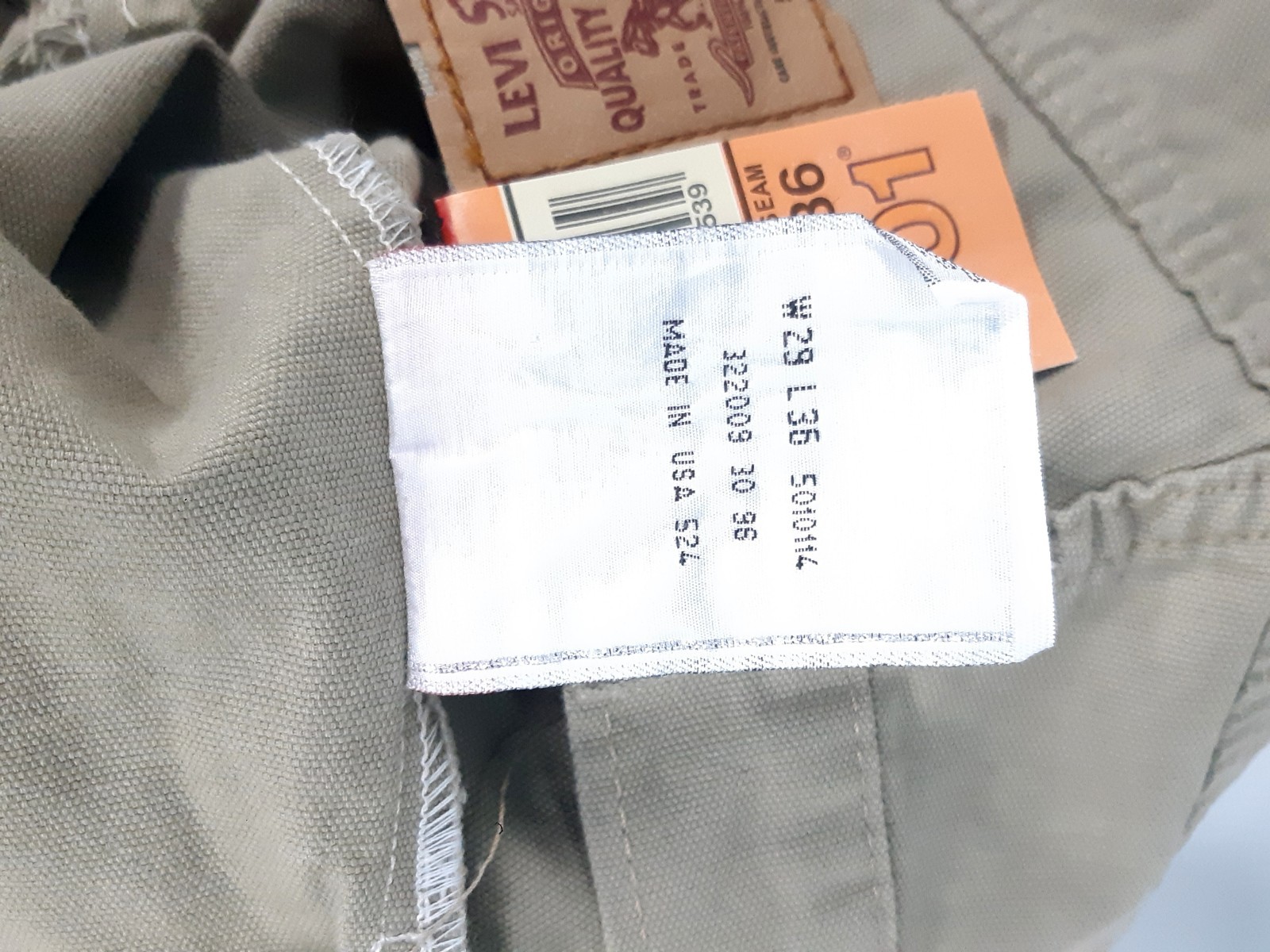 Vintage 90s LEVIS 501 Jeans USA size W29/L36 NWT image 10