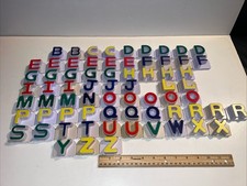 Huge Lot 69 Leap Frog Magnetic Fridge Phonics 2" Alphabet Letters Set No A K