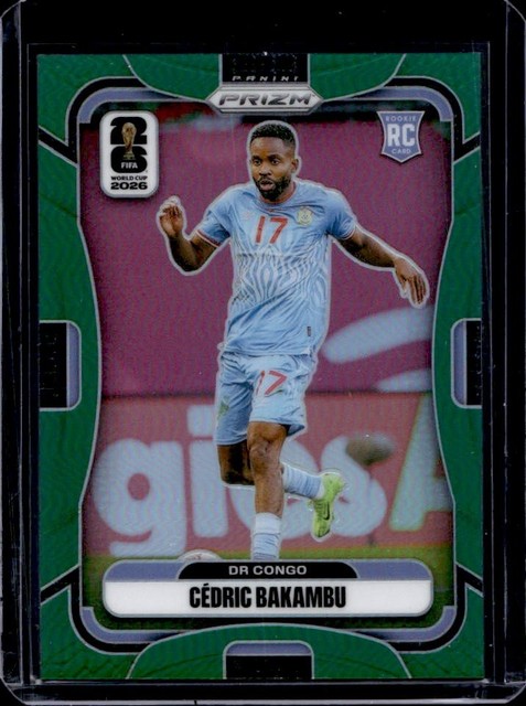 2026 Panini Prizm World Cup Cedric Bakambu Green #/5 COD