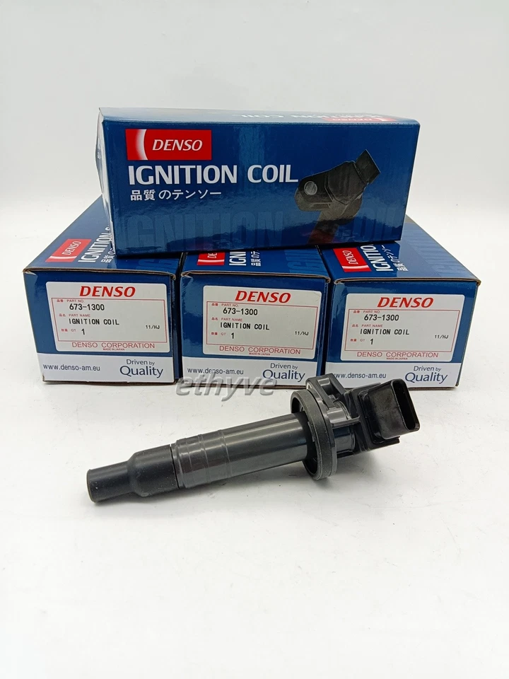Bobina de encendido Denso 90919-02239 4 piezas para Toyota Corolla Celica Matrix 1999-2010 Foto 2 de 4