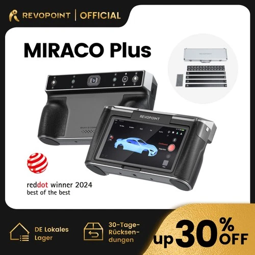 Revopoint MIRACO Plus 3D Scanner Photogrammetric Metrology All-in-one Scan20Fps