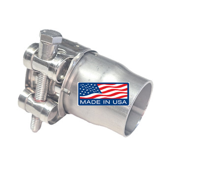 Stainless Steel Slip-In Adapter   Fits 1.25'' OD, Weld-On End