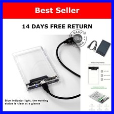 2.5" SATA SSD HDD Enclosure USB 2.0 Type-C External Drive Case