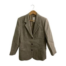 Margaret Howell Womens Jacket 2 Beige Tweed UK British Heritage Classic Auth