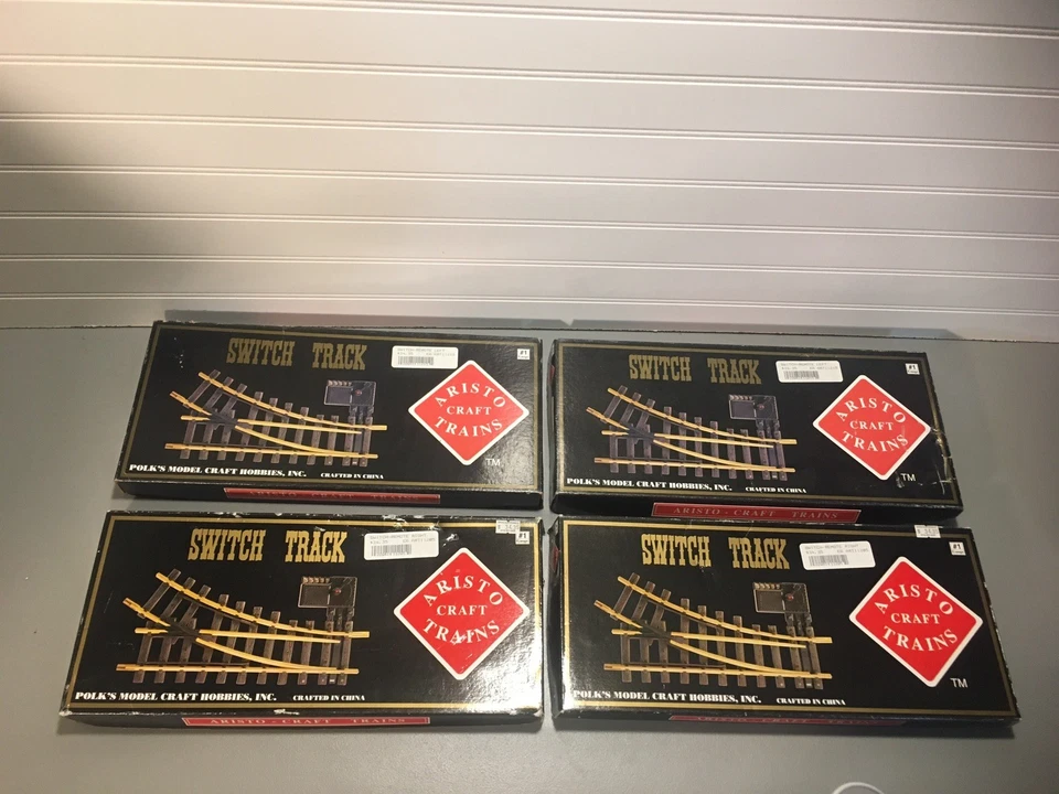 Lot Of 4-Aristo-Craft Trains 11215 Remote/ Powered Left Hand Switch Track in Box - Image 2 of 4