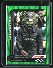 2025 Topps Chrome Formula 1 F1 Lewis Hamilton Green Raywave 02/99 #135