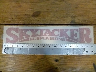 Skyjacker LARGE Windshield WHITE Die Cut Sticker Decal