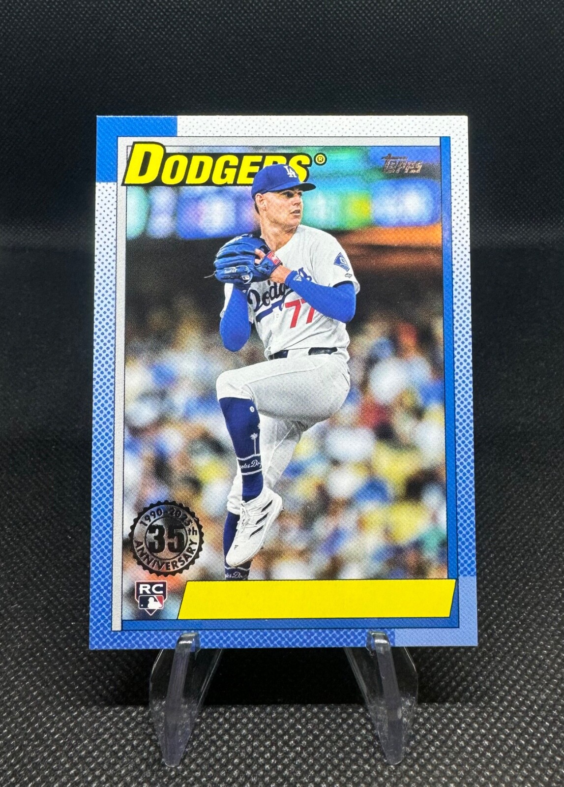 2025 Topps Series 1- 1990 Topps Baseball #T90-49 (RC) River Ryan No Name SSP /35