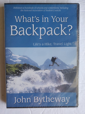 What's In Your Backpack? John Bytheway DVD Brand New 2007 Shadow Mountain