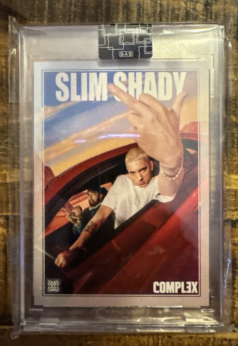 EMINEM SLIM SHADY サイン入りカード 19/40 COMPLEX EMINEM Gas Trading Cards X Complex Slim Shady Base Card w/box NEW