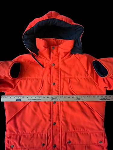VTG CABELAS Size L Gore-Tex Hooded Mens Hunting Coat Game Jacket Pouch USA - Picture 8 of 24